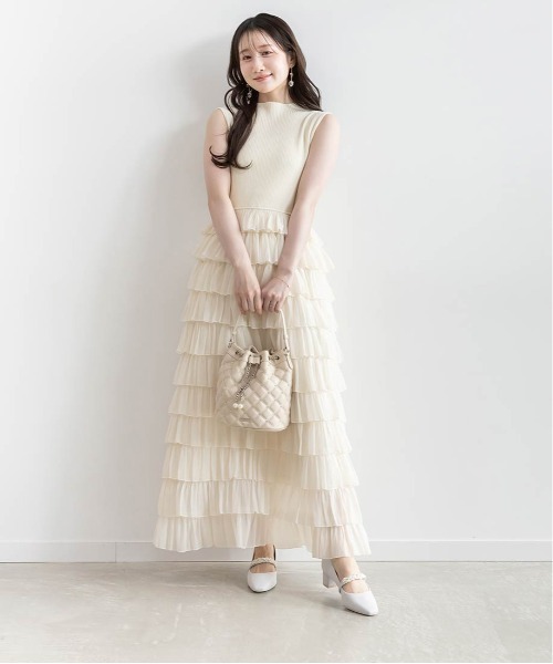 RANDA(ランダ)の「ティアードフリルドッキングワンピース(ワンピース・レディース・ブラック・FT/FREE)」の19枚目の写真