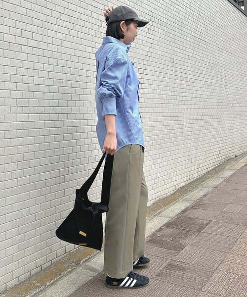 SLOBE IENA(スローブイエナ)の「《UVカット》ポプリン2WAYシャツ(シャツ/ブラウス・レディース・ネイビー/アイボリー/サックスブルー・FREE)」の19枚目の写真