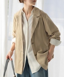 HUG.U（ハグユー）の「ワッシャーテーラードジャケット（テーラードジャケット）」