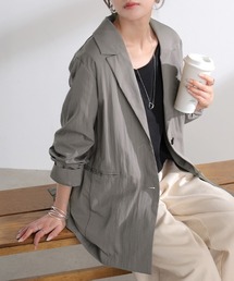 HUG.U（ハグユー）の「ワッシャーテーラードジャケット（テーラードジャケット）」