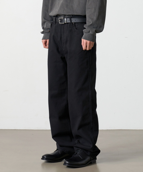 DENMADE(デンメイド)の「DEN768 Raw Routine Wide Chino (Black)(その他パンツ・メンズ・その他・L/XL/S/M)」の1枚目の写真