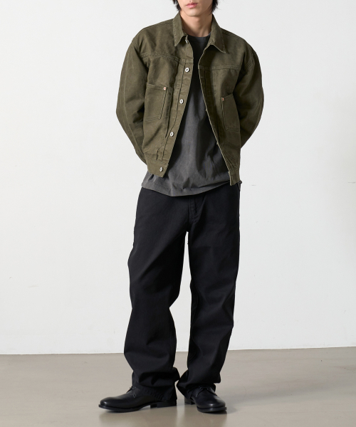 DENMADE(デンメイド)の「DEN768 Raw Routine Wide Chino (Black)(その他パンツ・メンズ・その他・L/XL/S/M)」の4枚目の写真