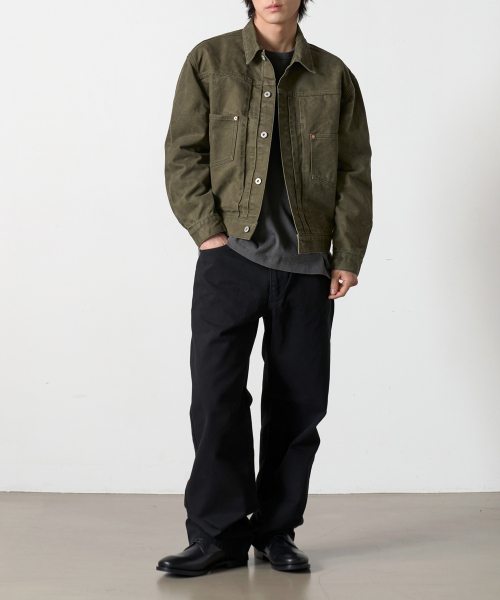 DENMADE(デンメイド)の「DEN768 Raw Routine Wide Chino (Black)(その他パンツ・メンズ・その他・L/XL/S/M)」の5枚目の写真