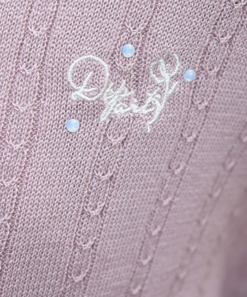 axes femme（アクシーズファム）の「ＵＶカット編み上げニットカーディガン（カーディガン/ボレロ・レディース・ホワイト/ピンク/ミント/チャコール・FREE）」の8枚目の写真