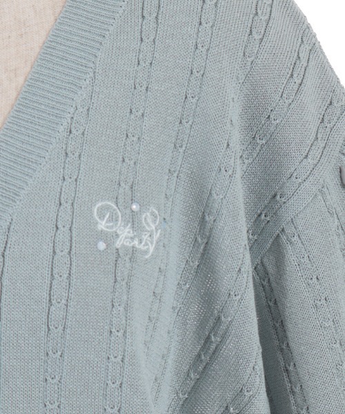 axes femme（アクシーズファム）の「ＵＶカット編み上げニットカーディガン（カーディガン/ボレロ・レディース・ホワイト/ピンク/ミント/チャコール・FREE）」の18枚目の写真