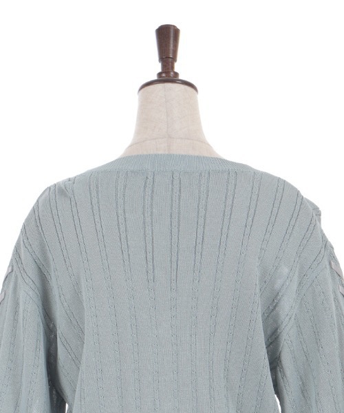 axes femme（アクシーズファム）の「ＵＶカット編み上げニットカーディガン（カーディガン/ボレロ・レディース・ホワイト/ピンク/ミント/チャコール・FREE）」の19枚目の写真