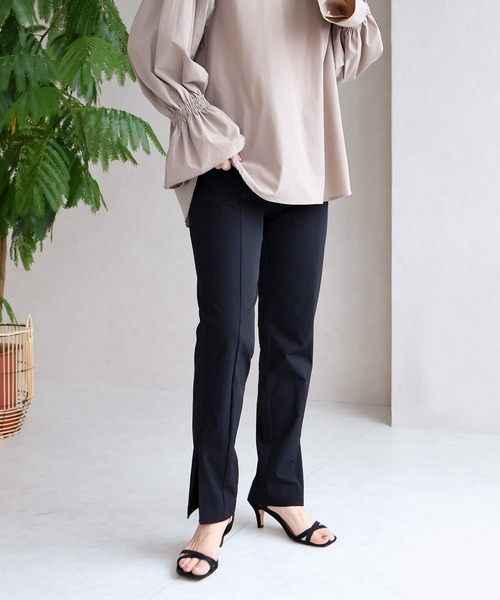 NYLAUS（ナイラス）の「【SG】スリット入りラッシュガード ロングパンツ ストレートパンツ 水陸両用 UVカット（その他パンツ・レディース・ブラック・M/L）」の8枚目の写真