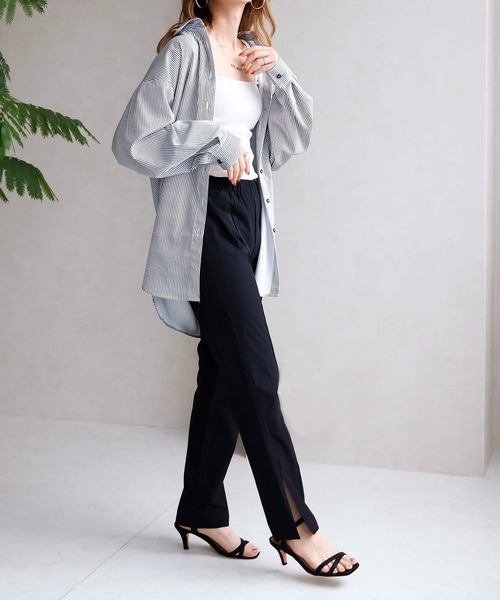 NYLAUS（ナイラス）の「【SG】スリット入りラッシュガード ロングパンツ ストレートパンツ 水陸両用 UVカット（その他パンツ・レディース・ブラック・M/L）」の11枚目の写真
