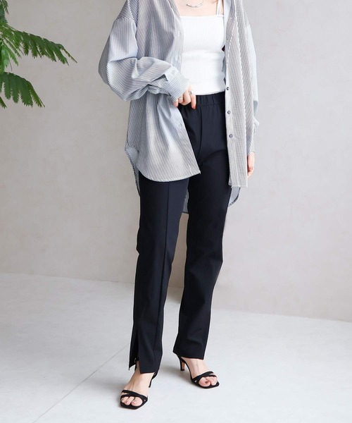 NYLAUS（ナイラス）の「【SG】スリット入りラッシュガード ロングパンツ ストレートパンツ 水陸両用 UVカット（その他パンツ・レディース・ブラック・M/L）」の12枚目の写真