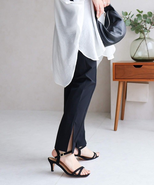 NYLAUS（ナイラス）の「【SG】スリット入りラッシュガード ロングパンツ ストレートパンツ 水陸両用 UVカット（その他パンツ・レディース・ブラック・M/L）」の5枚目の写真