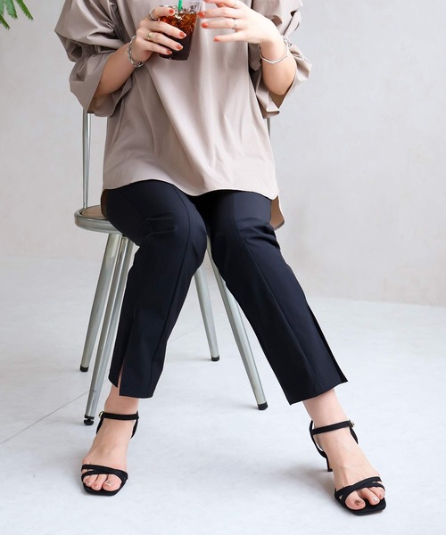 NYLAUS（ナイラス）の「【SG】スリット入りラッシュガード ロングパンツ ストレートパンツ 水陸両用 UVカット（その他パンツ・レディース・ブラック・M/L）」の9枚目の写真