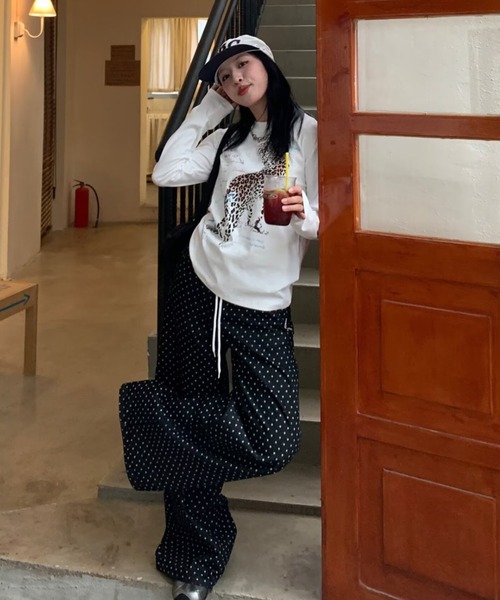 VIBGYOR（ヴィブジョー）の「【LAMPOON】ドットブラックデニムパンツ（デニムパンツ・レディース・ブラック・MEDIUM/SMALL）」の10枚目の写真