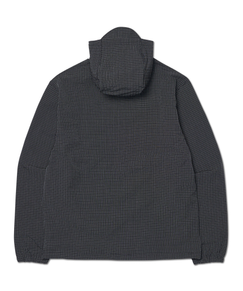 NOMANUAL(NOMANUAL)の「HOODED CHECK WIND JACKET - BLACK(ナイロンジャケット・レディース・その他・MEDIUM/LARGE/SMALL)」の2枚目の写真