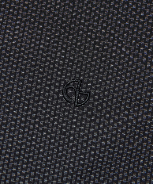 NOMANUAL(NOMANUAL)の「HOODED CHECK WIND JACKET - BLACK(ナイロンジャケット・レディース・その他・MEDIUM/LARGE/SMALL)」の5枚目の写真