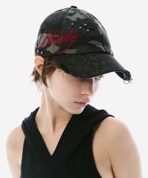 BLONDEY（ブロンディ）の「SCRIPT LOGO STUDS DAMAGE CAP（キャップ）」
