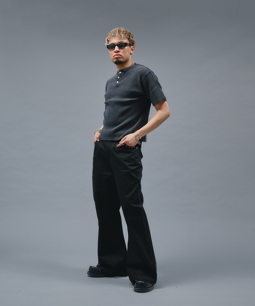 ANDER HUNK(アンダーハンク)の「Studs Design Rigid Flare Denim / スタッズデザインリジットフレアデニム(デニムパンツ・メンズ・インディゴブルー/ブラック/ブラック系その他・MEDIUM/LARGE/SMALL)」の12枚目の写真