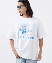 【SIDEWAY STANCE】パロディ プリント 半袖Tシャツ