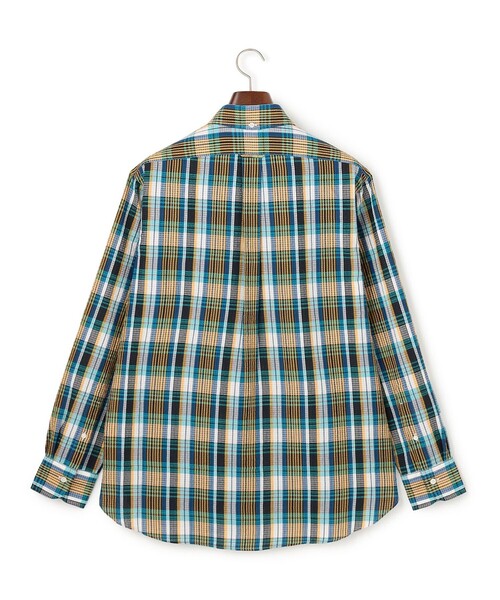 J.PRESS(ジェイプレス)の「ひんやりで品あり【吸水速乾 / 接触冷感 / 高通気性】Aero Weave クールマックス サッカー 長袖シャツ / B.D.(シャツ/ブラウス・メンズ・ブラウン系3/レッド系3/ブルー系3・MEDIUM/LARGE/X-LARGE)」の14枚目の写真