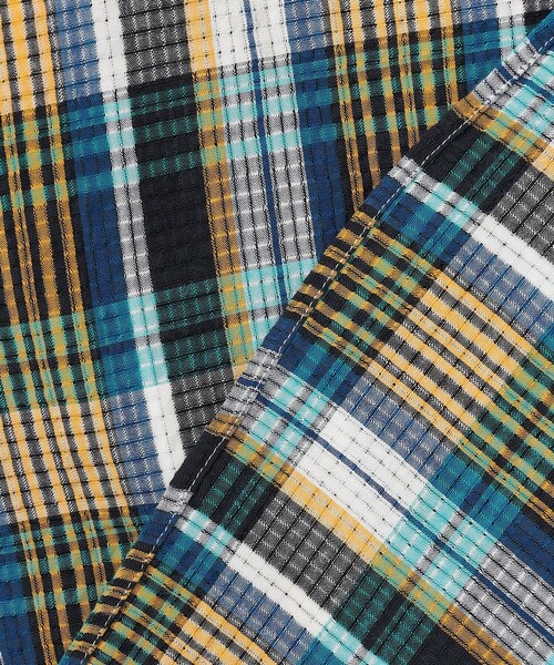 J.PRESS(ジェイプレス)の「ひんやりで品あり【吸水速乾 / 接触冷感 / 高通気性】Aero Weave クールマックス サッカー 長袖シャツ / B.D.(シャツ/ブラウス・メンズ・ブラウン系3/レッド系3/ブルー系3・MEDIUM/LARGE/X-LARGE)」の9枚目の写真