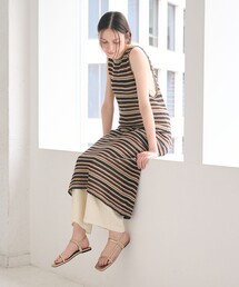 BEAUTY&YOUTH UNITED ARROWS | コットン メッシュ ボーダーワンピース(ワンピース)