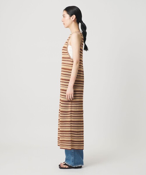 BEAUTY&YOUTH UNITED ARROWS(ビューティーアンドユースユナイテッドアローズ)の「コットン メッシュ ボーダーワンピース(ワンピース・レディース・ブラック/ダークブラウン・FREE)」の22枚目の写真