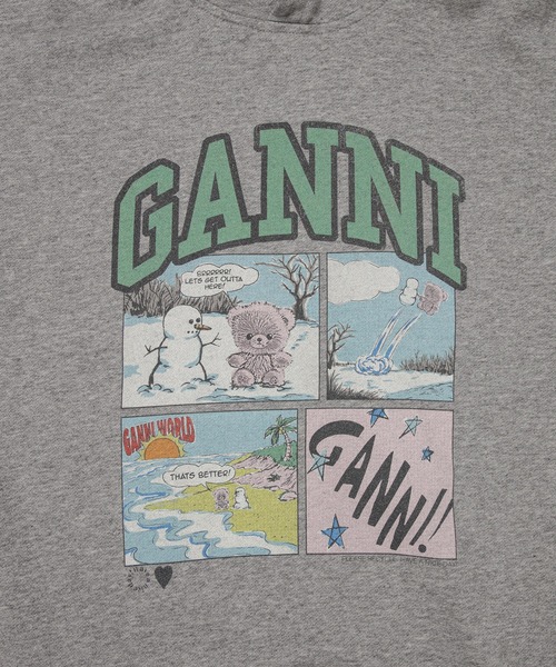 GANNI(ガニー)の「Isoli Oversized Hoodie Bear Comic(パーカー・レディース・その他・XS/S/M)」の4枚目の写真