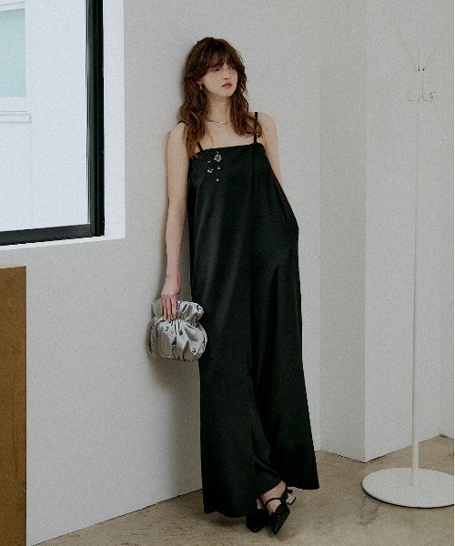 LE'RURE（リルアー）の「Larm bijou satin bag（ハンドバッグ・レディース・グレー/ブラック・FREE）」の10枚目の写真