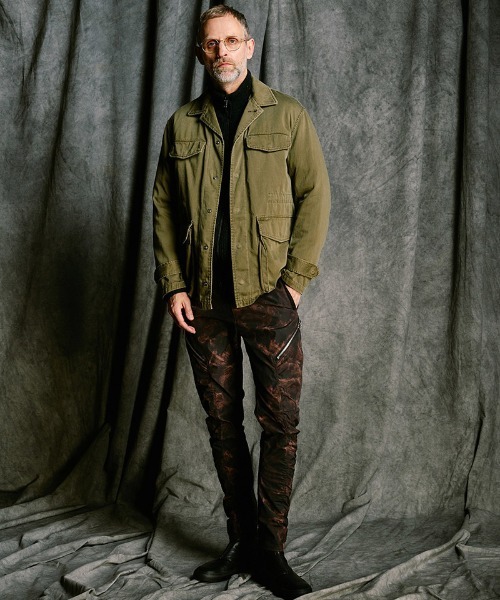wjk（ダヴルジェイケイ）の「mcg3811- lomond×powder zip-up knit ジップカーディガン(6890 wn09j)（カーディガン/ボレロ・メンズ・ネイビー/ブラック・S/M/L/XL）」の12枚目の写真