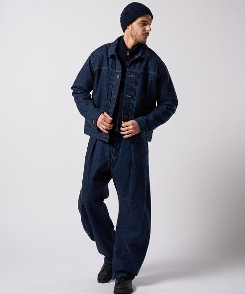 wjk（ダヴルジェイケイ）の「mcg3811- lomond×powder zip-up knit ジップカーディガン(6890 wn09j)（カーディガン/ボレロ・メンズ・ネイビー/ブラック・S/M/L/XL）」の20枚目の写真