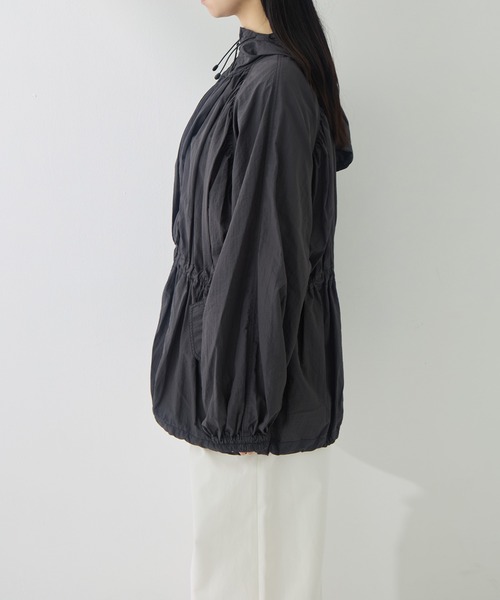 TODAYFUL（トゥデイフル）の「[TODAYFUL/トゥデイフル]Nylon Gather Blouson（ブルゾン・レディース・グレー/オフホワイト・36/38）」の20枚目の写真