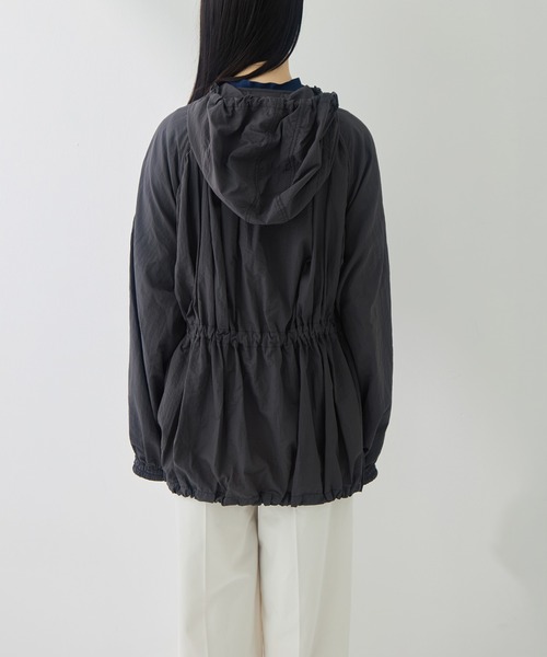 TODAYFUL（トゥデイフル）の「[TODAYFUL/トゥデイフル]Nylon Gather Blouson（ブルゾン・レディース・グレー/オフホワイト・36/38）」の21枚目の写真