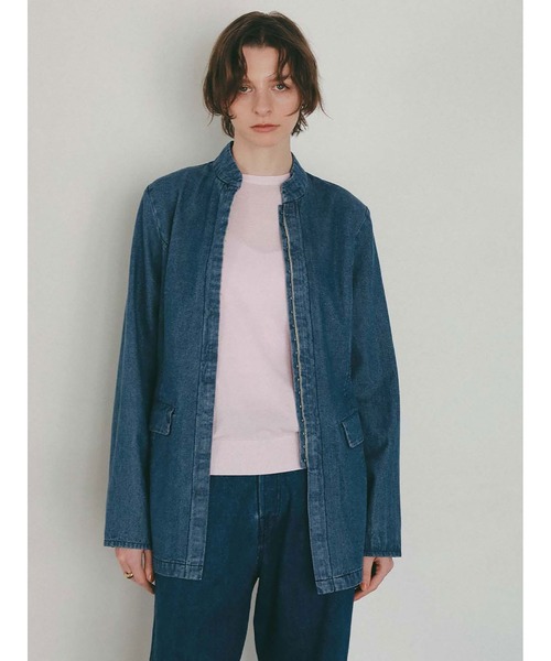 HER.（ハー）の「コットンナイロンハーフスリーブニット（ニット/セーター・レディース・ピンク/ブラック/チャコールグレー・フリー）」の10枚目の写真
