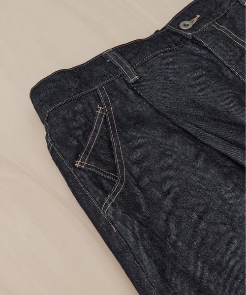 is-ness(イズネス)の「【is-ness/イズネス】5-Pocket Balloon Pants (Enzyme Wash)(デニムパンツ・メンズ・ダークインディゴブルー/ブルー・L/M)」の10枚目の写真