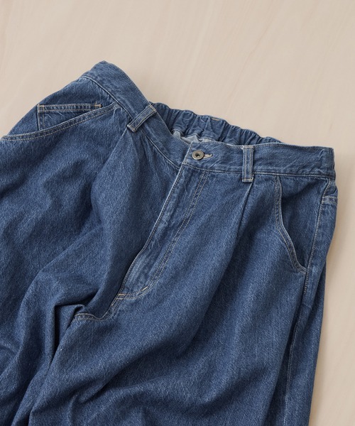 is-ness(イズネス)の「【is-ness/イズネス】5-Pocket Balloon Pants (Enzyme Wash)(デニムパンツ・メンズ・ダークインディゴブルー/ブルー・L/M)」の4枚目の写真