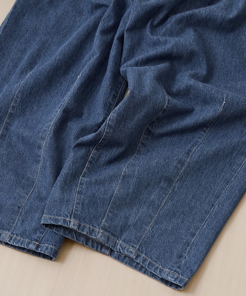 is-ness(イズネス)の「【is-ness/イズネス】5-Pocket Balloon Pants (Enzyme Wash)(デニムパンツ・メンズ・ダークインディゴブルー/ブルー・L/M)」の6枚目の写真