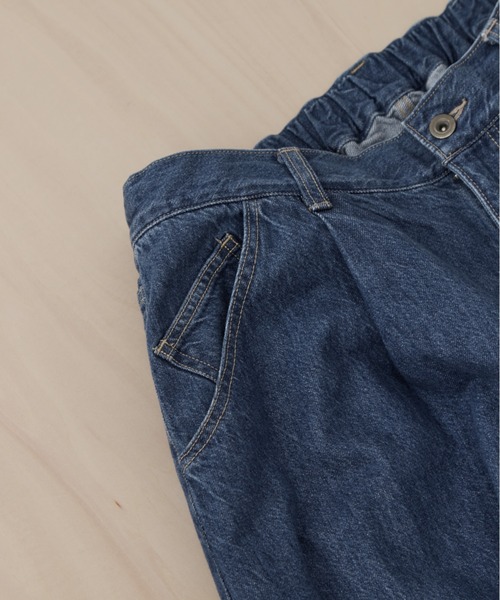 is-ness(イズネス)の「【is-ness/イズネス】5-Pocket Balloon Pants (Enzyme Wash)(デニムパンツ・メンズ・ダークインディゴブルー/ブルー・L/M)」の5枚目の写真