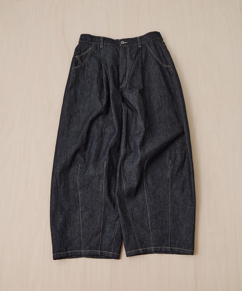 is-ness(イズネス)の「【is-ness/イズネス】5-Pocket Balloon Pants (Enzyme Wash)(デニムパンツ・メンズ・ダークインディゴブルー/ブルー・L/M)」の7枚目の写真