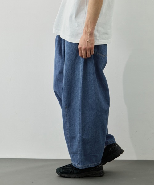 is-ness(イズネス)の「【is-ness/イズネス】5-Pocket Balloon Pants (Enzyme Wash)(デニムパンツ・メンズ・ダークインディゴブルー/ブルー・L/M)」の13枚目の写真