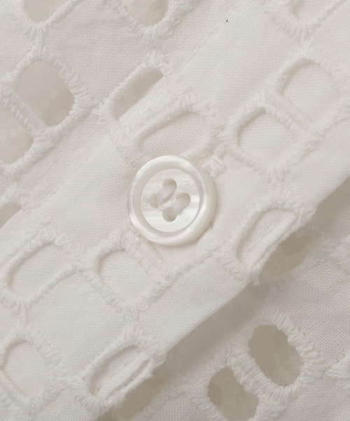 AMERICAN HOLIC（アメリカンホリック）の「刺繍ショート半袖シャツ（シャツ/ブラウス・レディース・ブラック/オフホワイト・L/M）」の10枚目の写真