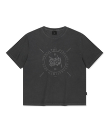 STAMP TAG PIGMENT TEE - CHARCOAL