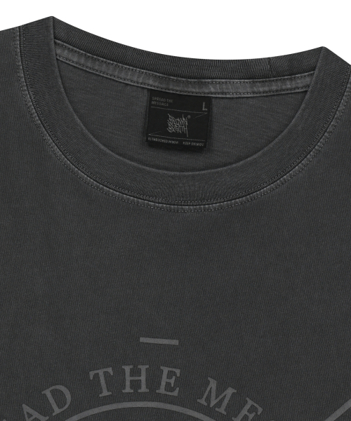 BROWNBREATH（ブラウンブレス）の「STAMP TAG PIGMENT TEE - CHARCOAL（Tシャツ/カットソー・レディース・その他・SMALL/MEDIUM/LARGE/X-LARGE）」の9枚目の写真