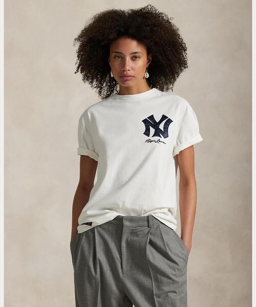 POLO RALPH LAUREN(ポロ ラルフ ローレン)の「Polo Ralph Lauren ヤンキース ジャージー Tシャツ(Tシャツ/カットソー・メンズ・ホワイト・M/L)」の6枚目の写真