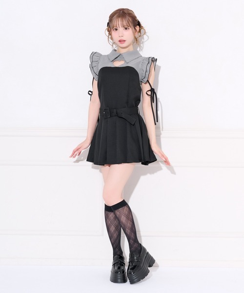 apres jour(アプレジュール)の「デコルテハートカットミニワンピース(ワンピース・レディース・ブルー/ブラック系その他/ブラック・X-LARGE/MEDIUM/SMALL)」の13枚目の写真
