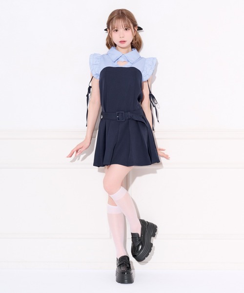 apres jour(アプレジュール)の「デコルテハートカットミニワンピース(ワンピース・レディース・ブルー/ブラック系その他/ブラック・X-LARGE/MEDIUM/SMALL)」の20枚目の写真