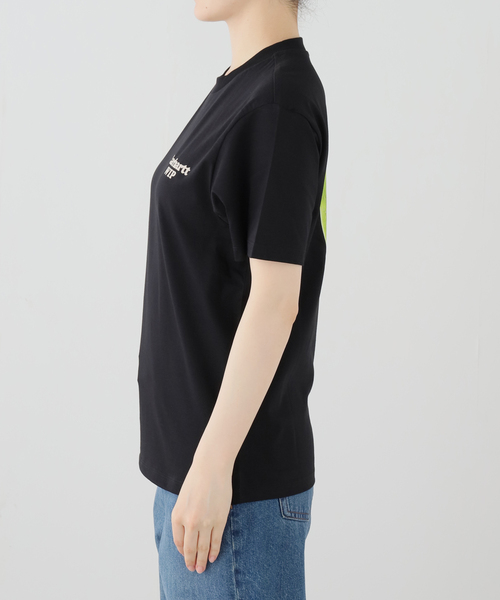 Carhartt WIP（カーハートダブリューアイピー）の「【CARHARTT WIP 】 W' S/S SPOILED T-SHIRT（Tシャツ/カットソー・レディース・ブラック/ホワイト・SMALL）」の7枚目の写真