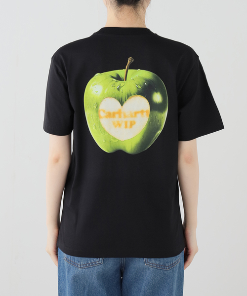 Carhartt WIP（カーハートダブリューアイピー）の「【CARHARTT WIP 】 W' S/S SPOILED T-SHIRT（Tシャツ/カットソー・レディース・ブラック/ホワイト・SMALL）」の8枚目の写真