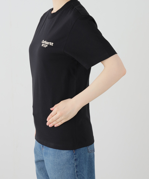 Carhartt WIP（カーハートダブリューアイピー）の「【CARHARTT WIP 】 W' S/S SPOILED T-SHIRT（Tシャツ/カットソー・レディース・ブラック/ホワイト・SMALL）」の10枚目の写真