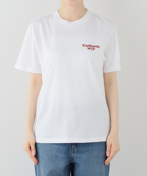 Carhartt WIP（カーハートダブリューアイピー）の「【CARHARTT WIP 】 W' S/S SPOILED T-SHIRT（Tシャツ/カットソー・レディース・ブラック/ホワイト・SMALL）」の14枚目の写真