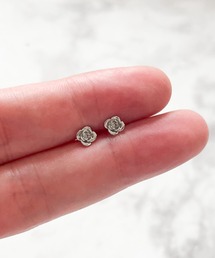 YU-KA:ローズモチーフ ミニピアス Rose motif mini earrings