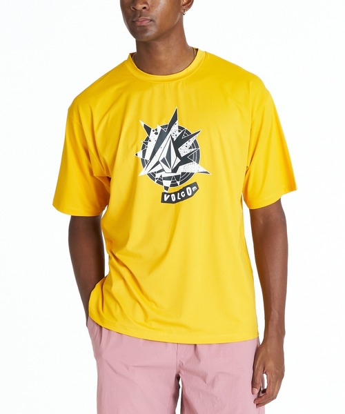 VOLCOM(ボルコム)の「VOLCOM メンズ YOUNG PASSION SS RASH TEE サーフTシャツ 【2026年夏モデル】(Tシャツ/カットソー・メンズ・ブラック/ホワイト/イエロー・SMALL/LARGE/X-LARGE/MEDIUM)」の3枚目の写真